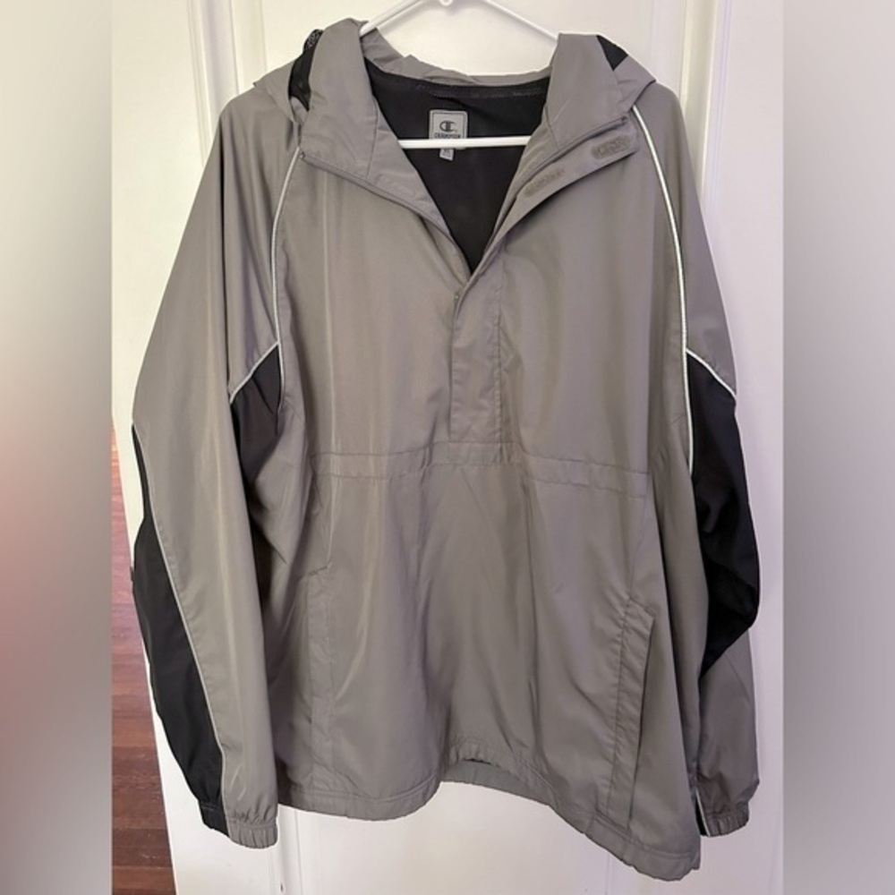 Champion 1/4 Zip Hooded Pullover Windbreaker